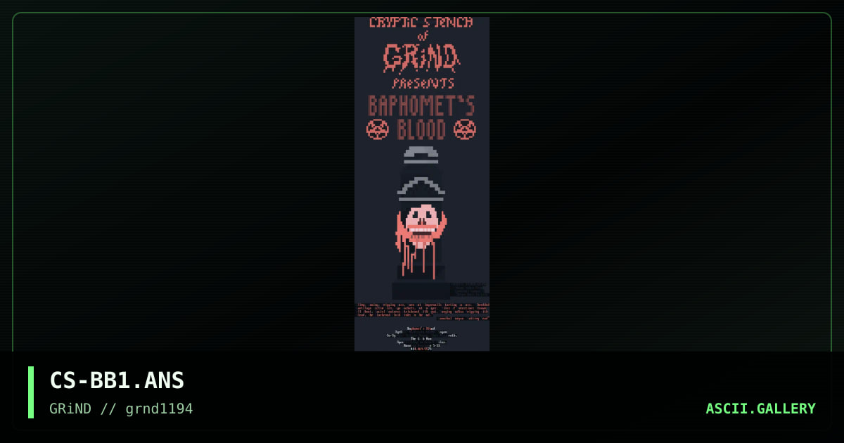 CS-BB1.ANS, by cryptic stench, 1994