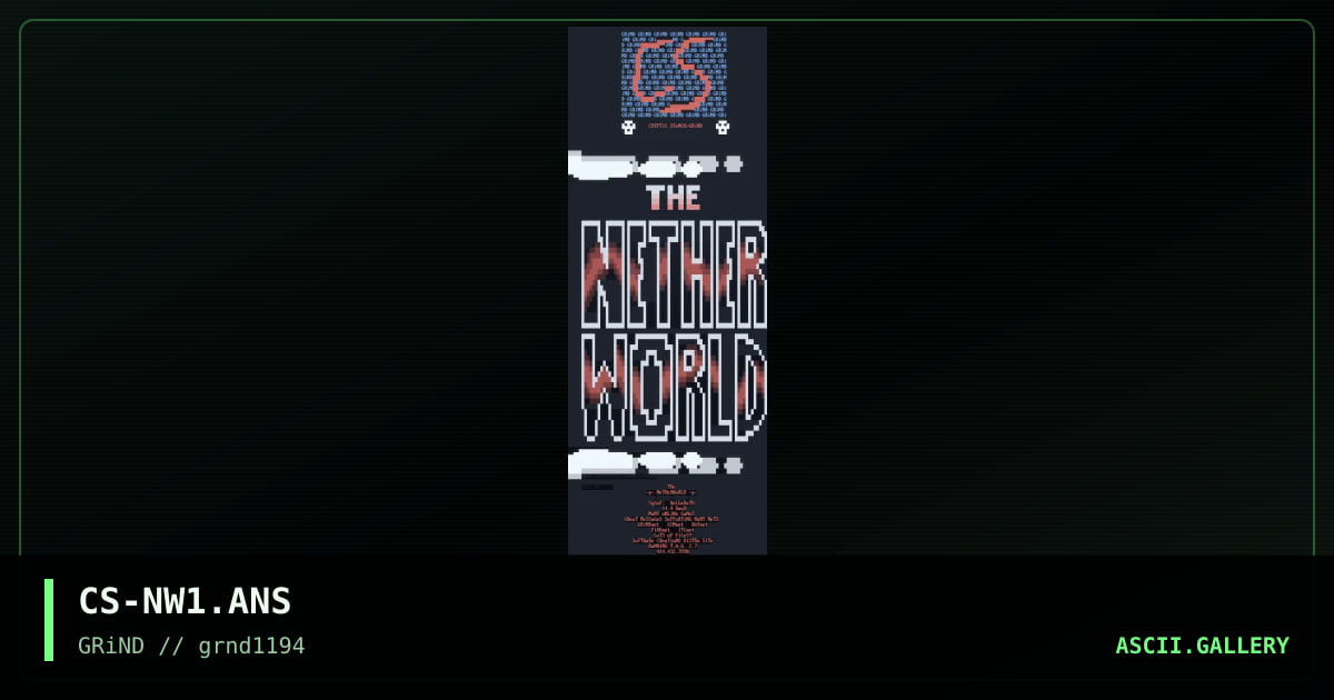 CS-NW1.ANS, by cryptic stench, 1994