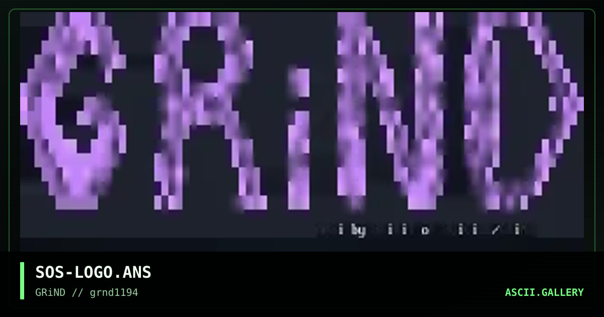 SOS-LOGO.ANS, by spirit of suicide, 1994