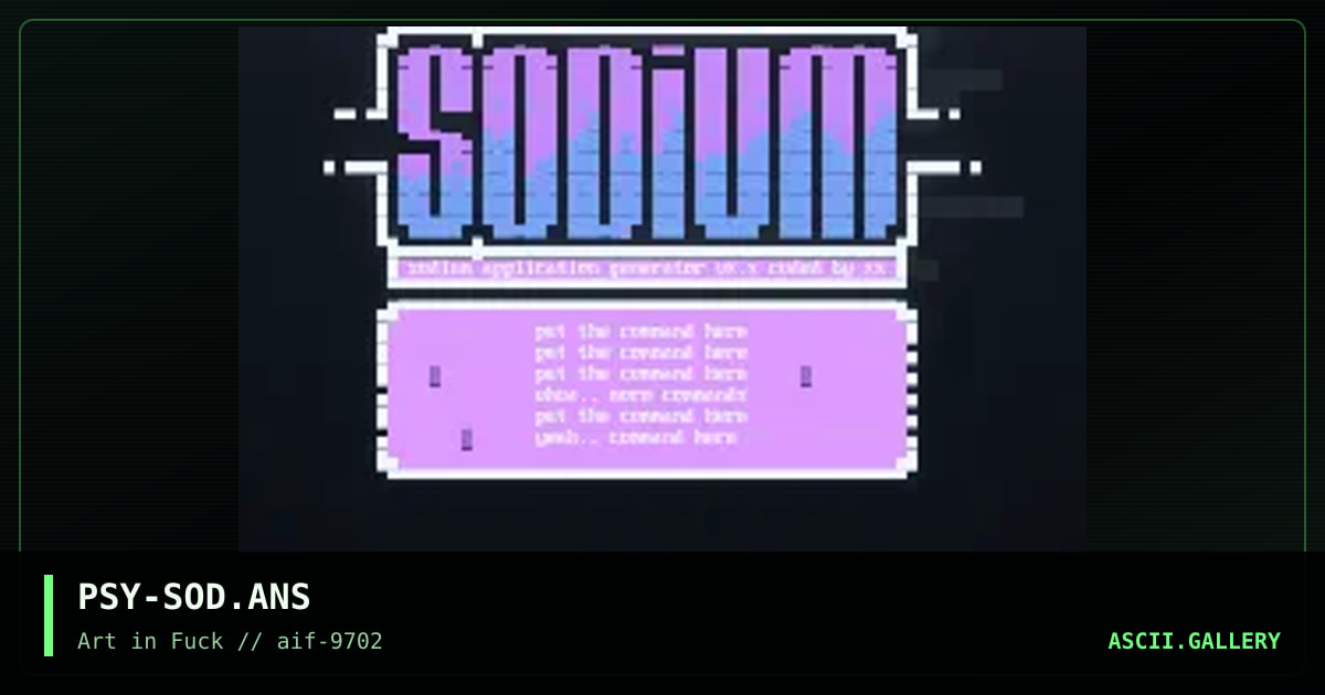 sodium apply screen, by lord autopsy, 1997