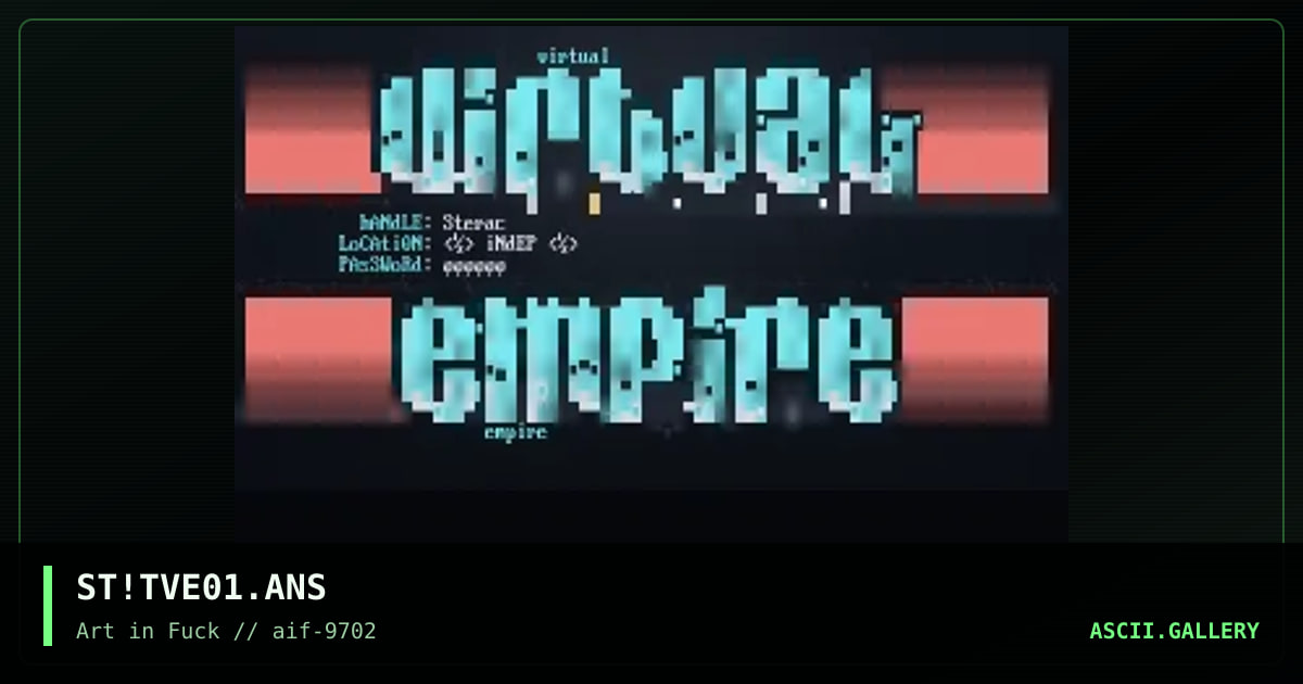 the virtual empire, by splat, 1997