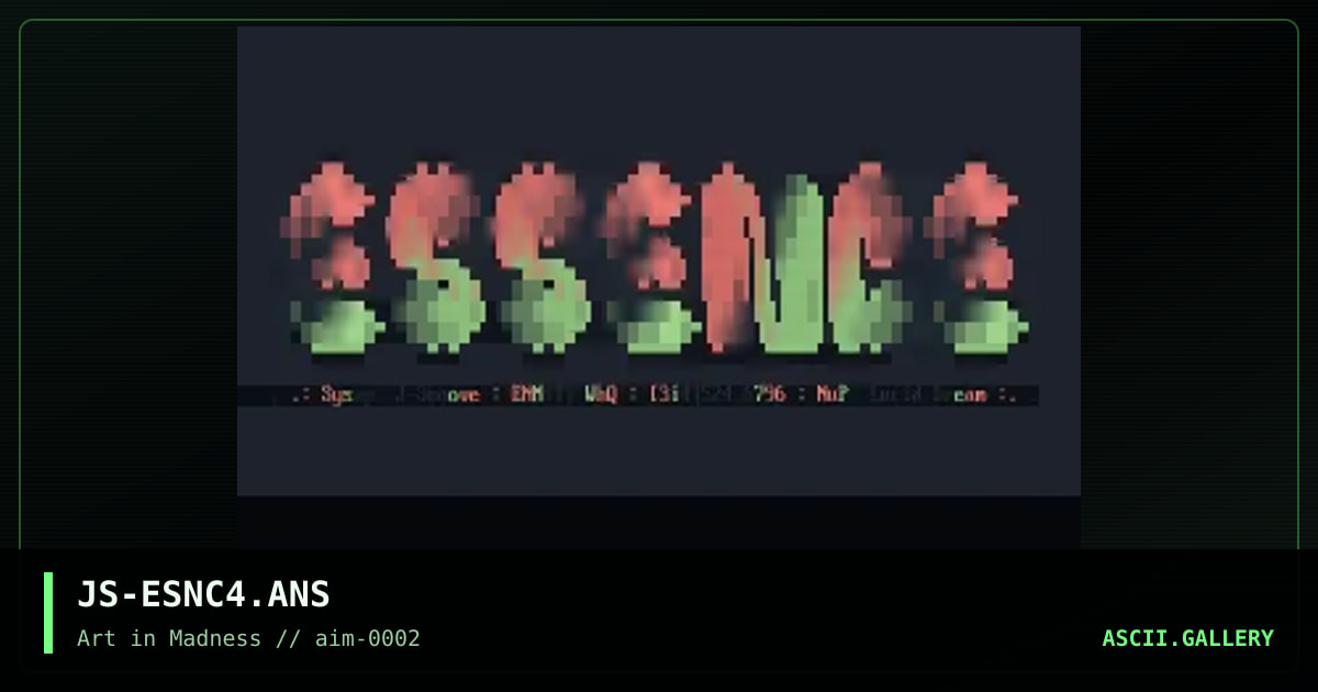 Essence Font, by jsmoove, 1994