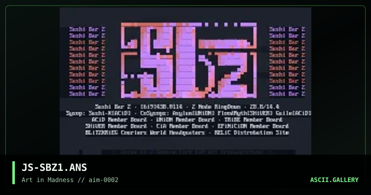 JS-SBZ1.ANS, by jsmoove, 1994