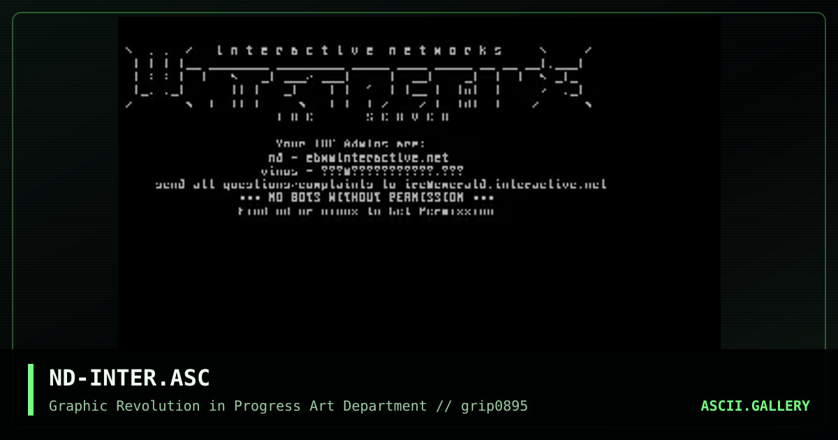 Interactive Networks, by napalm death, 1995