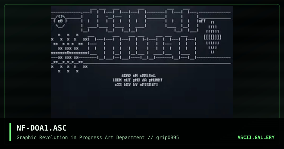 dead on arrival ascii, by infinity, 1995