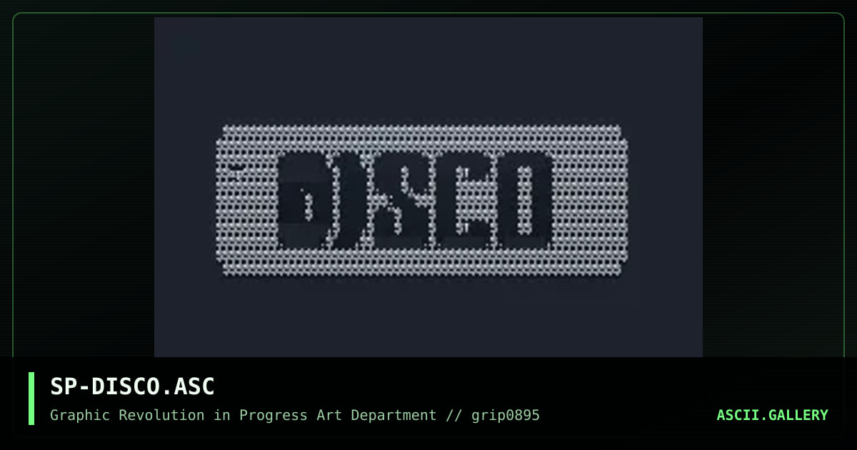 disco, by sp, 1995