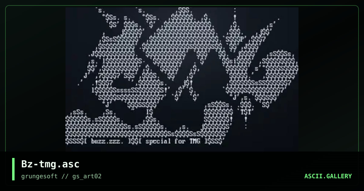 Bz-tmg.asc, by buzz zzz, 1998