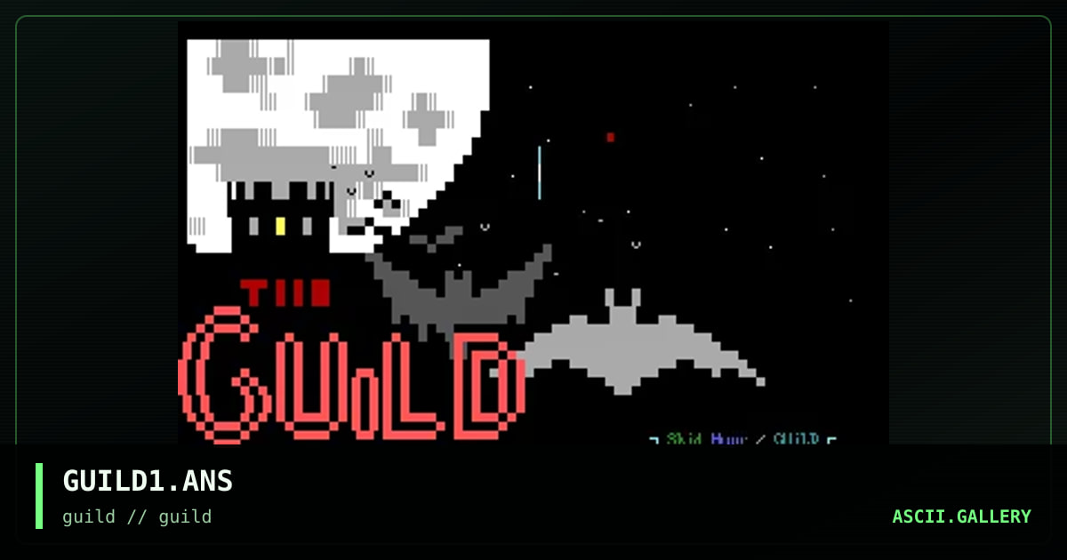 GUILD1.ANS, by skid hypr, 1998