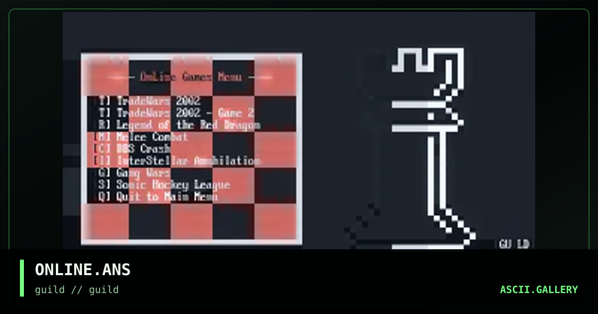 ONLINE.ANS, by guild, 1998