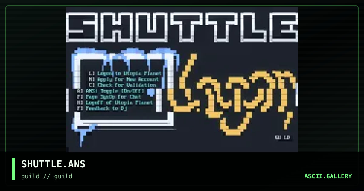 SHUTTLE.ANS, by guild, 1998