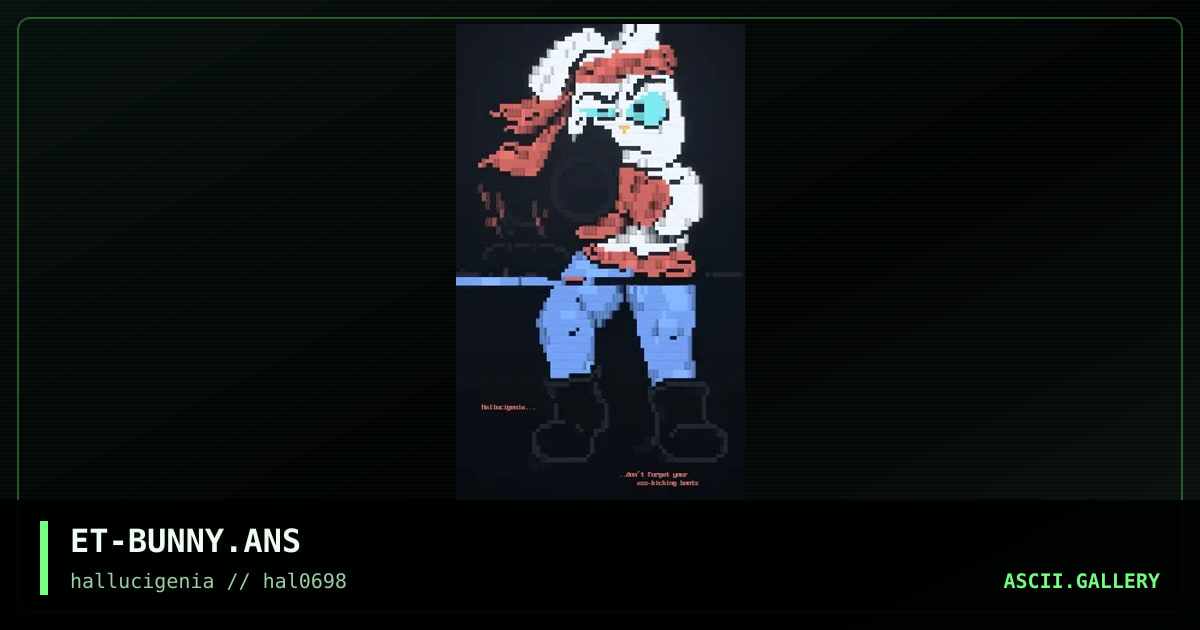 Kamikaze Bunny, by etana, 1998