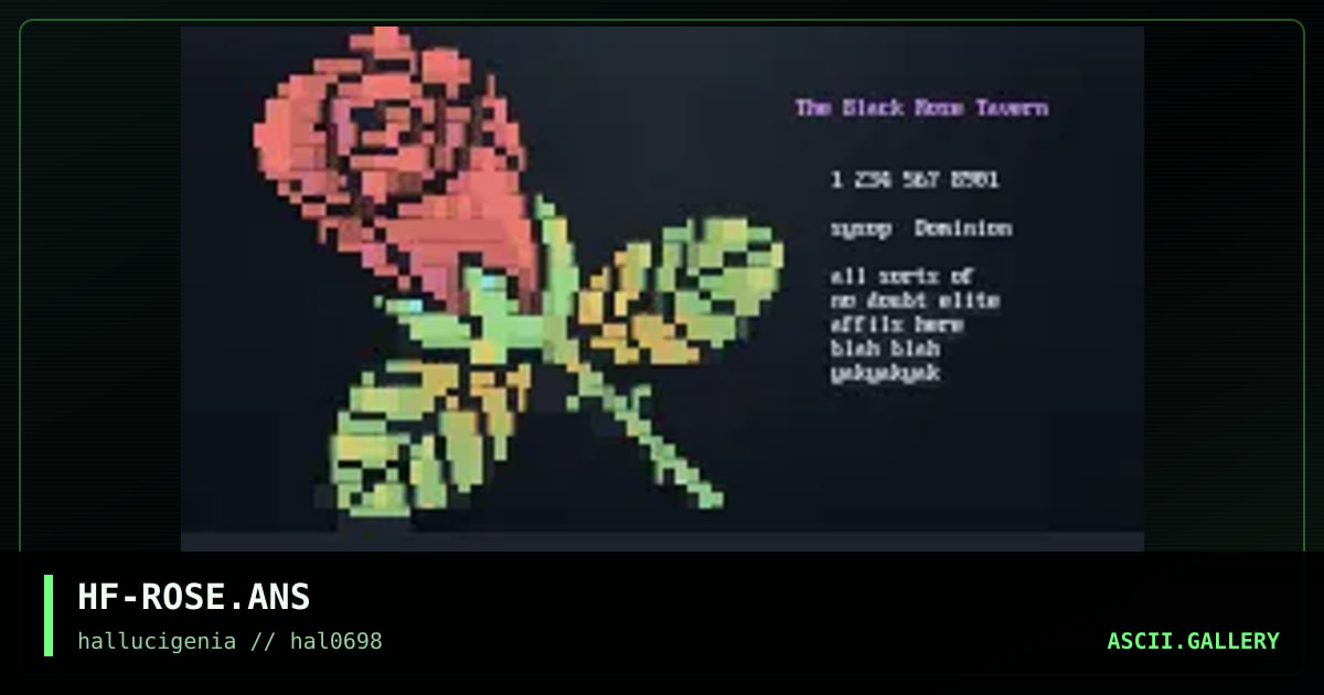 The Black Rose Tavern, by happyfish, 1998