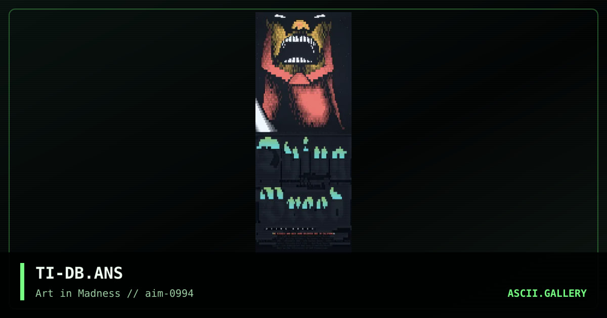 Dying Breed BBS, by the illusionist, 1994