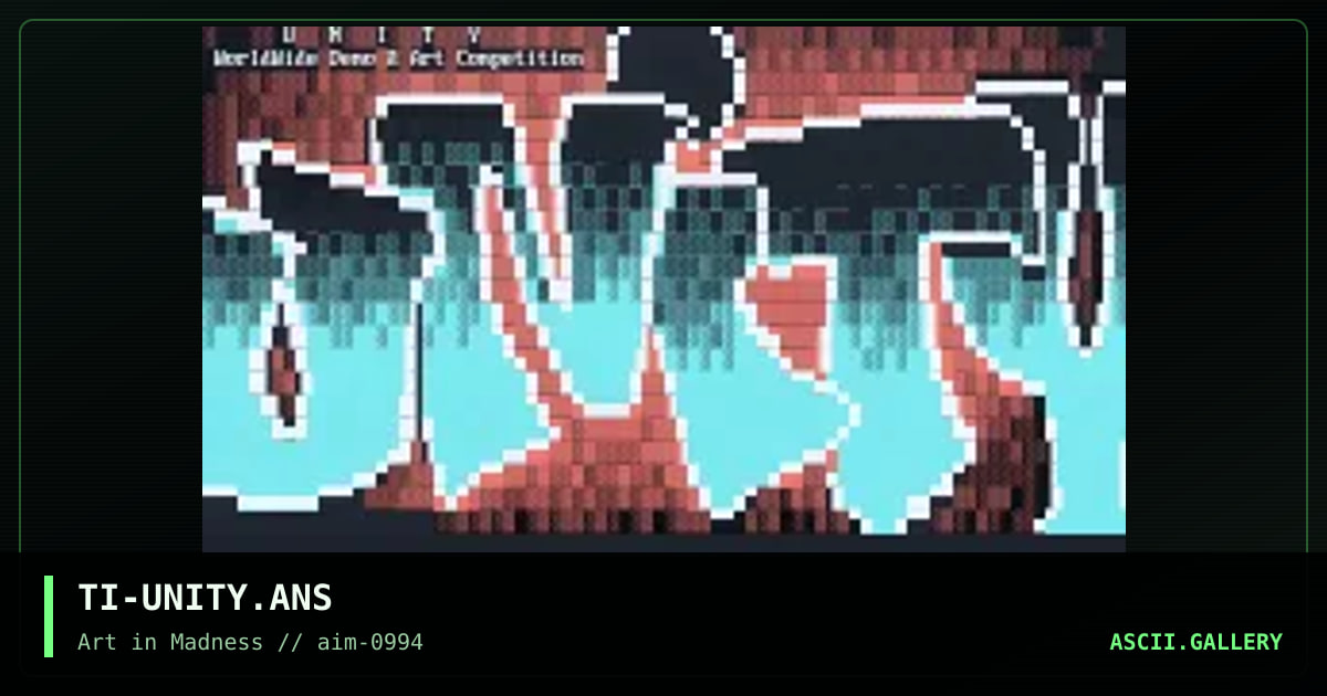 TI-UNITY.ANS, by the illusionist, 1994