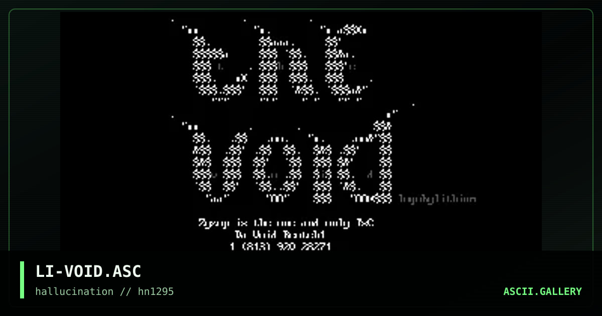 LI-VOID.ASC, by lithium, 1995