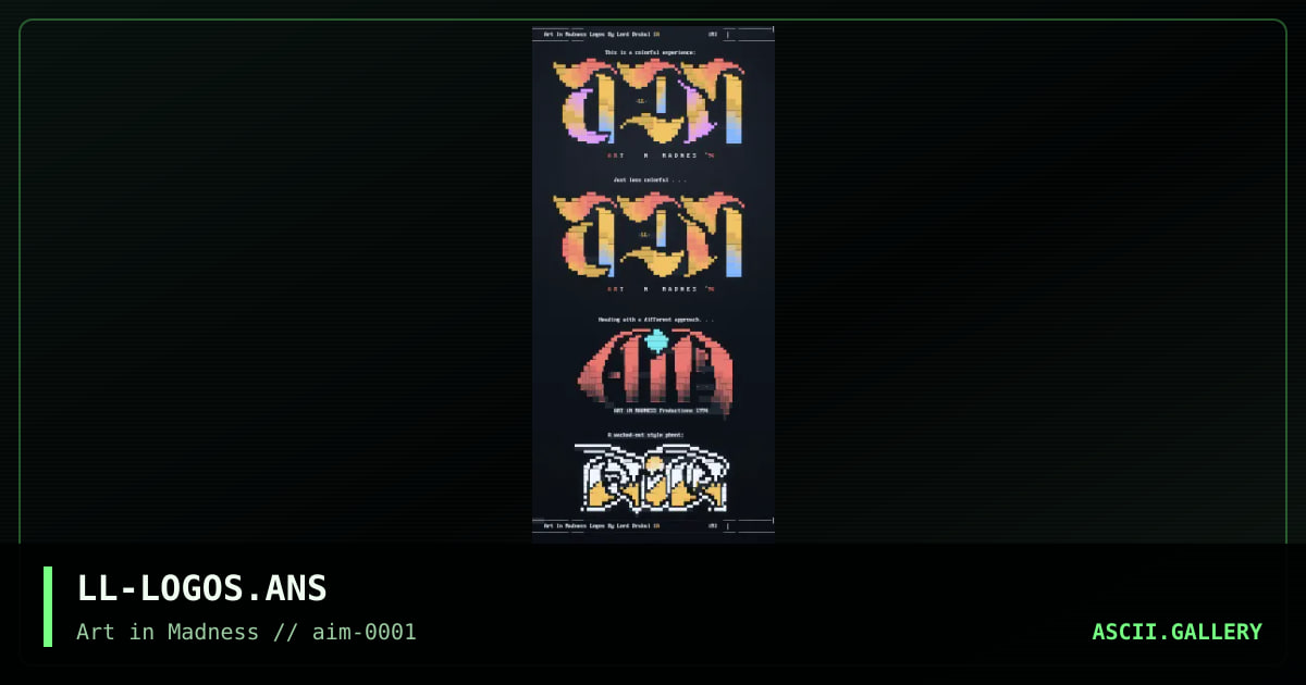 AiM Logos, by lord drakul, 1994