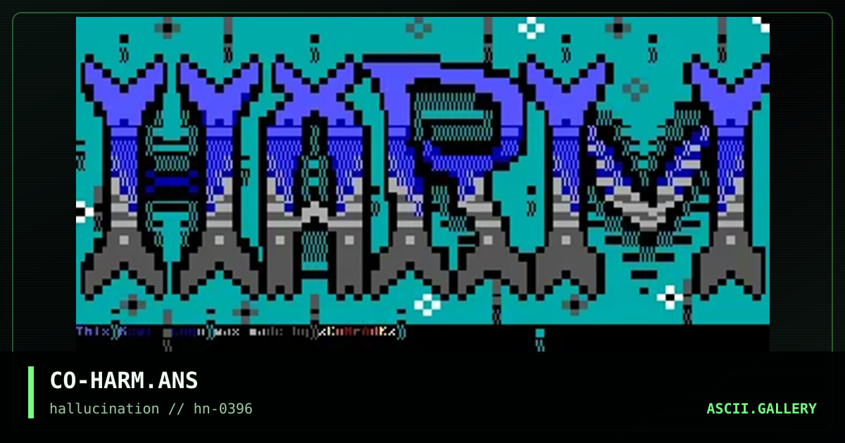 harm logo 9/95, by comrade, 1996