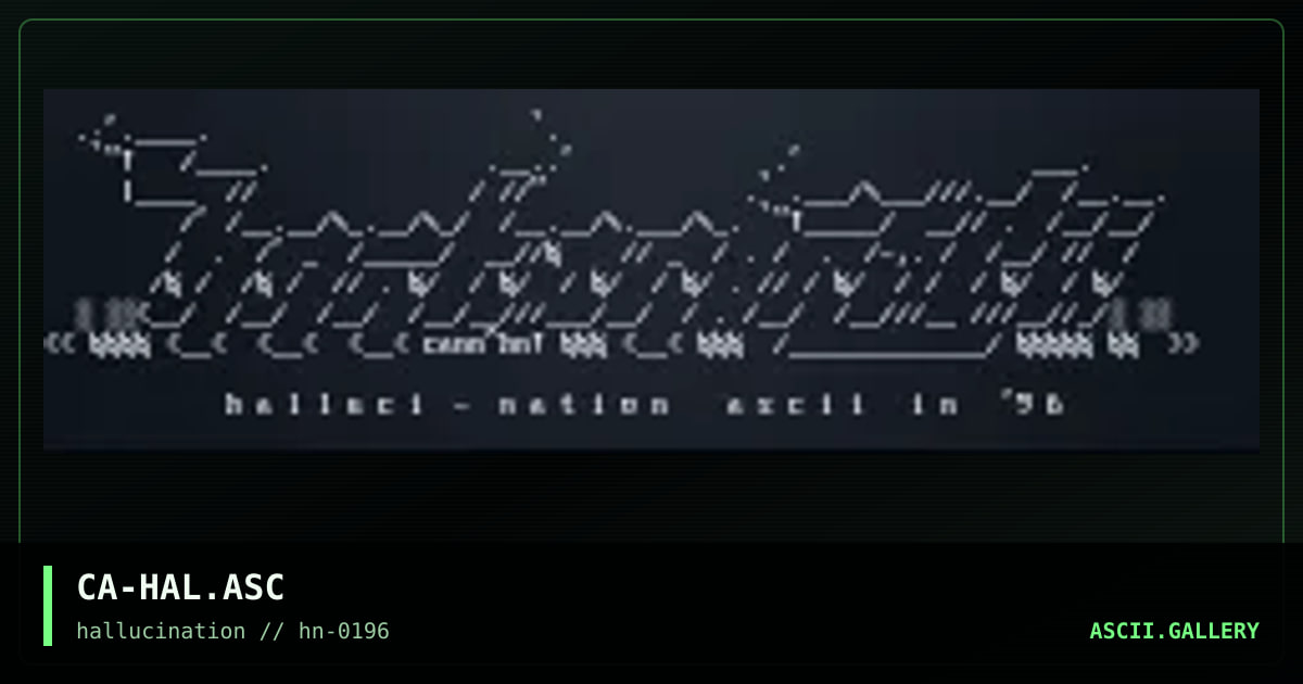 Halluci-Nation Logo, by cannibal, 1996