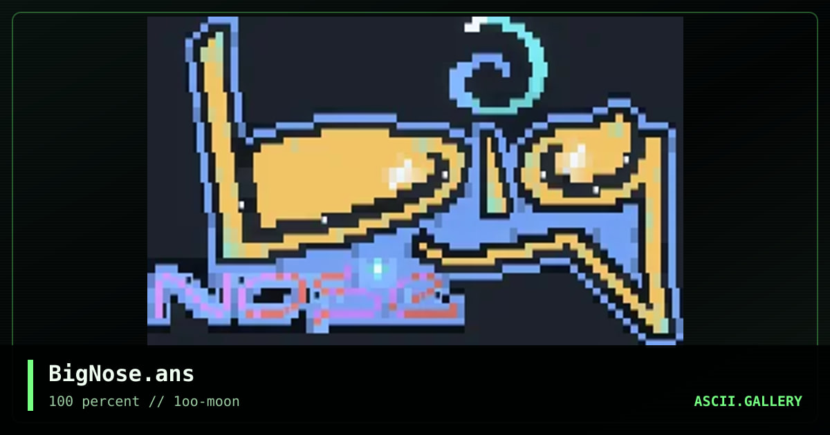BigNose.ans, by neurodancer, 1997
