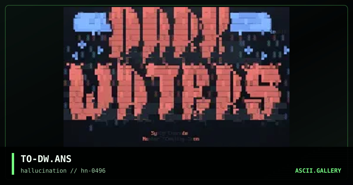 TO-DW.ANS, by toadie, 1996