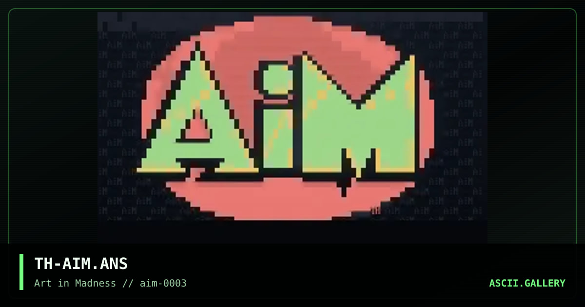 AiM Logo, by threshold, 1995