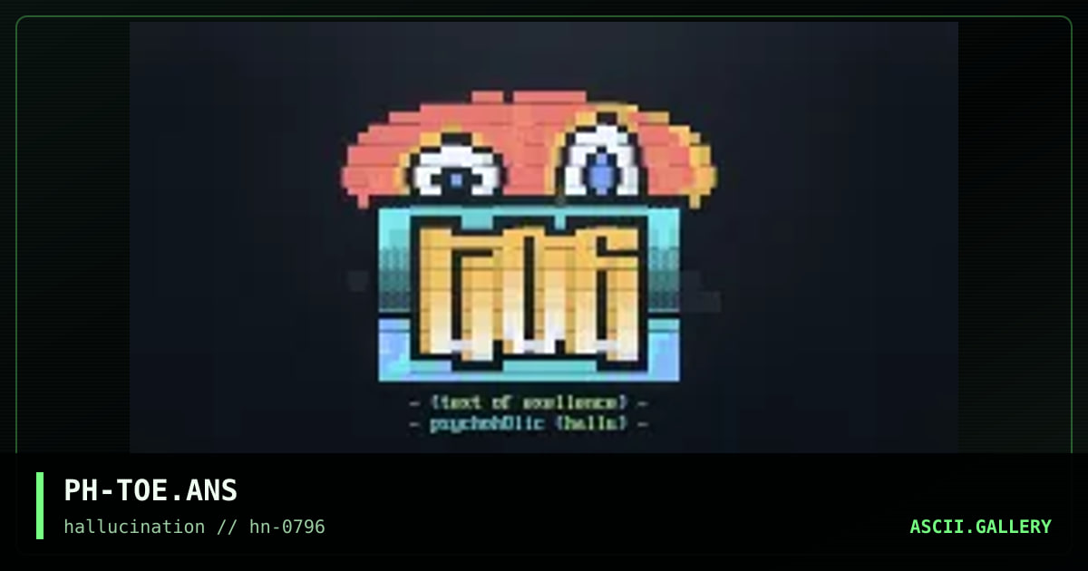 t0e, by psychoholic, 1996