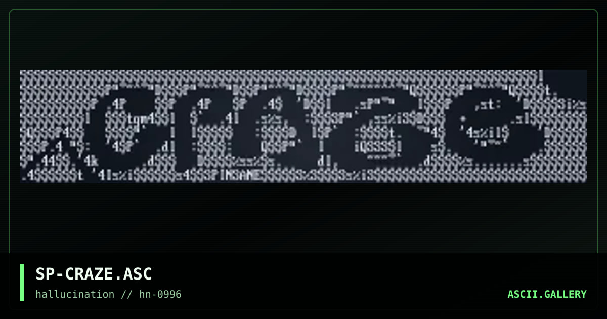 SP-CRAZE.ASC, by spinsane, 1996