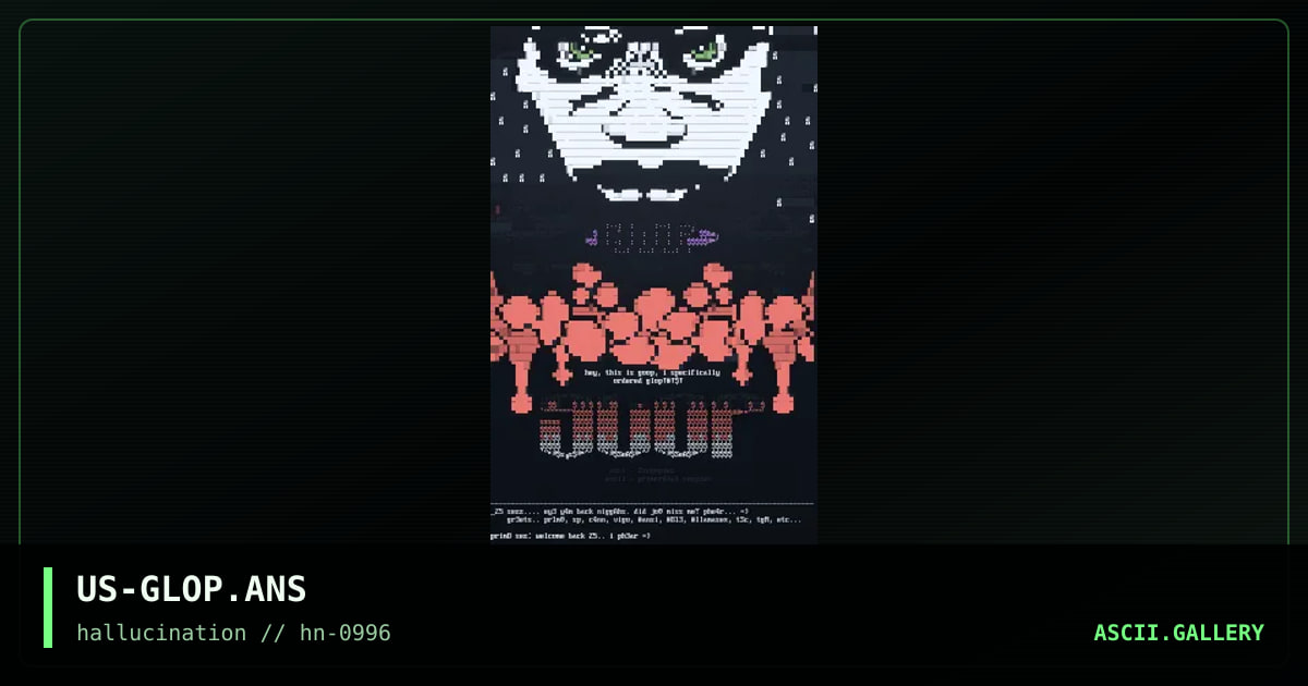 US-GLOP.ANS, by too5co0ps, primordial soup, 1996
