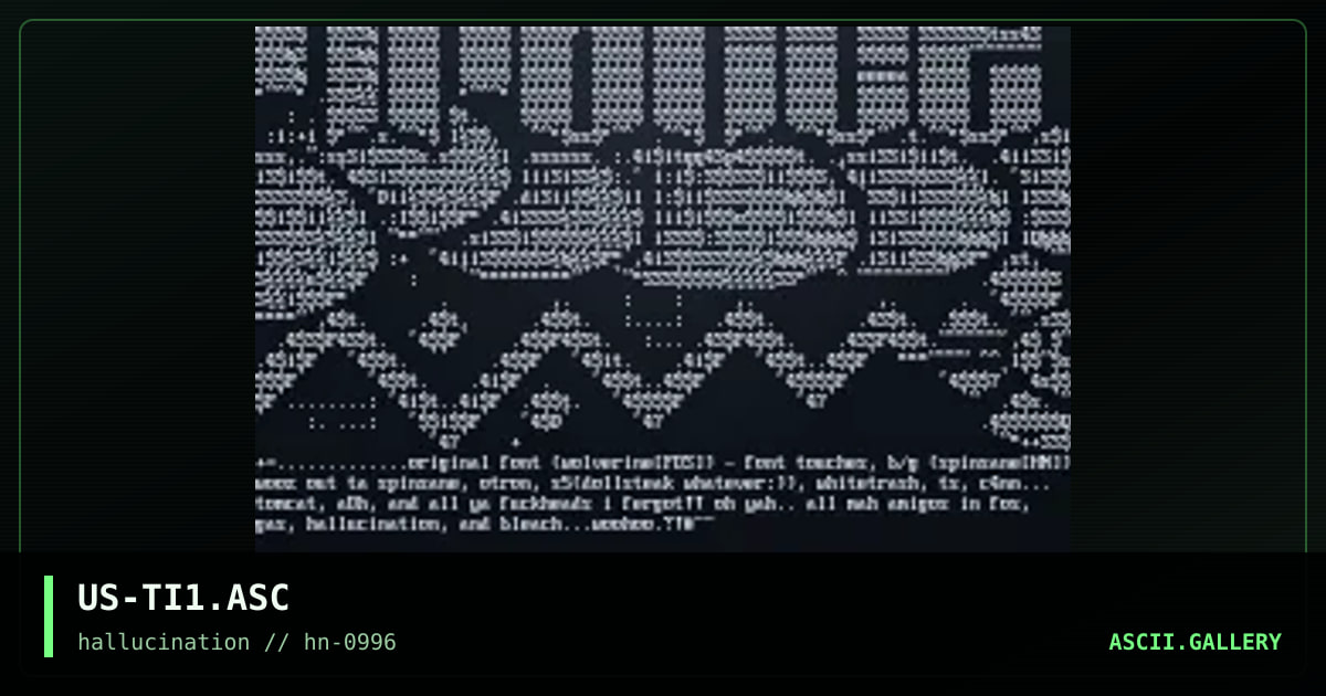 US-TI1.ASC, by wolverine, spinsane, 1996