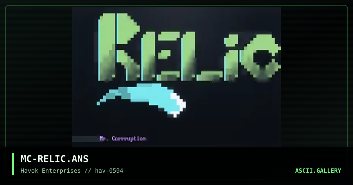 MC-RELIC.ANS, by mr corruption, 1994