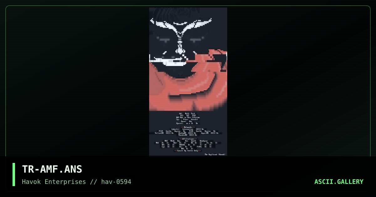 TR-AMF.ANS, by the replicant, 1994