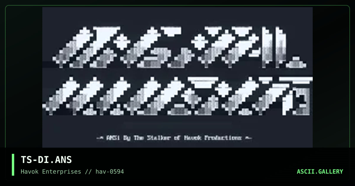 TS-DI.ANS, by the stalker, 1994