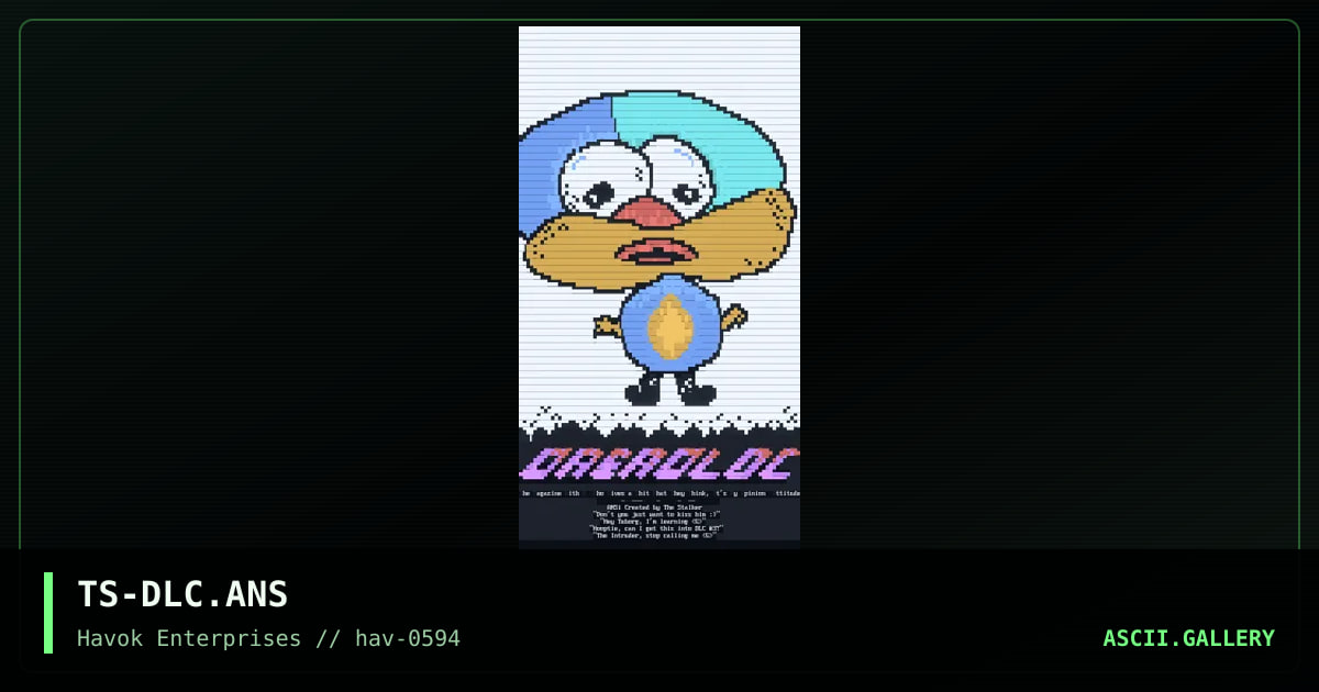 TS-DLC.ANS, by the stalker, 1994
