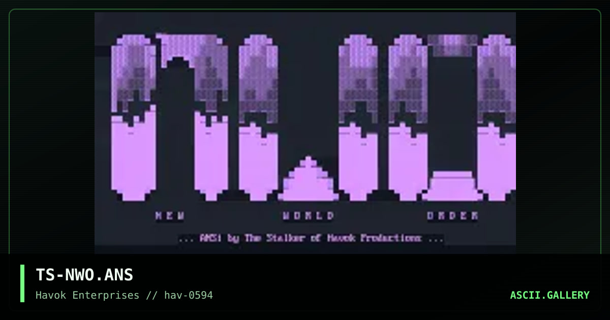 TS-NWO.ANS, by the stalker, 1994