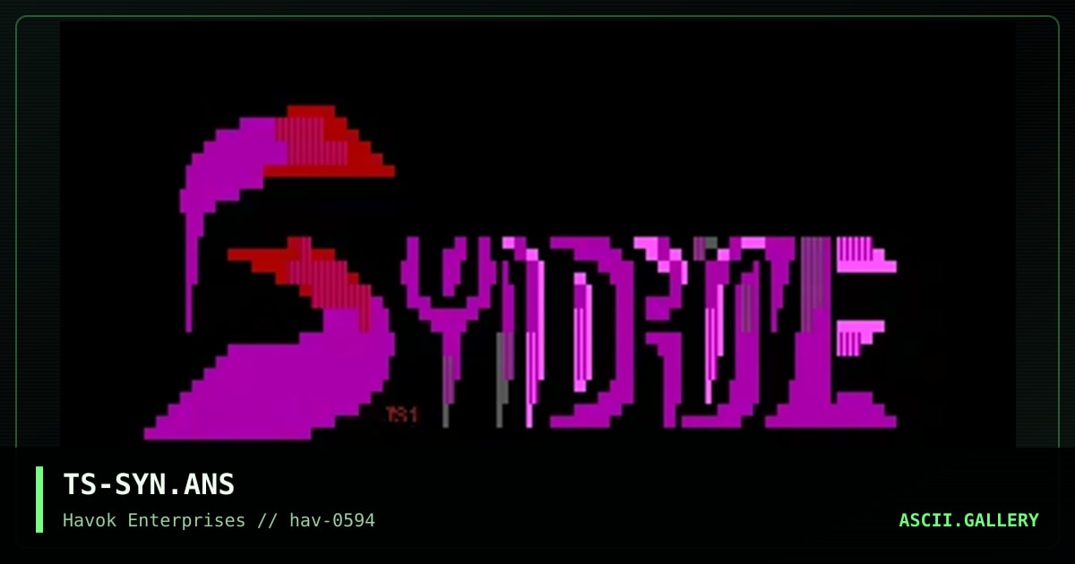 TS-SYN.ANS, by the stalker, 1994