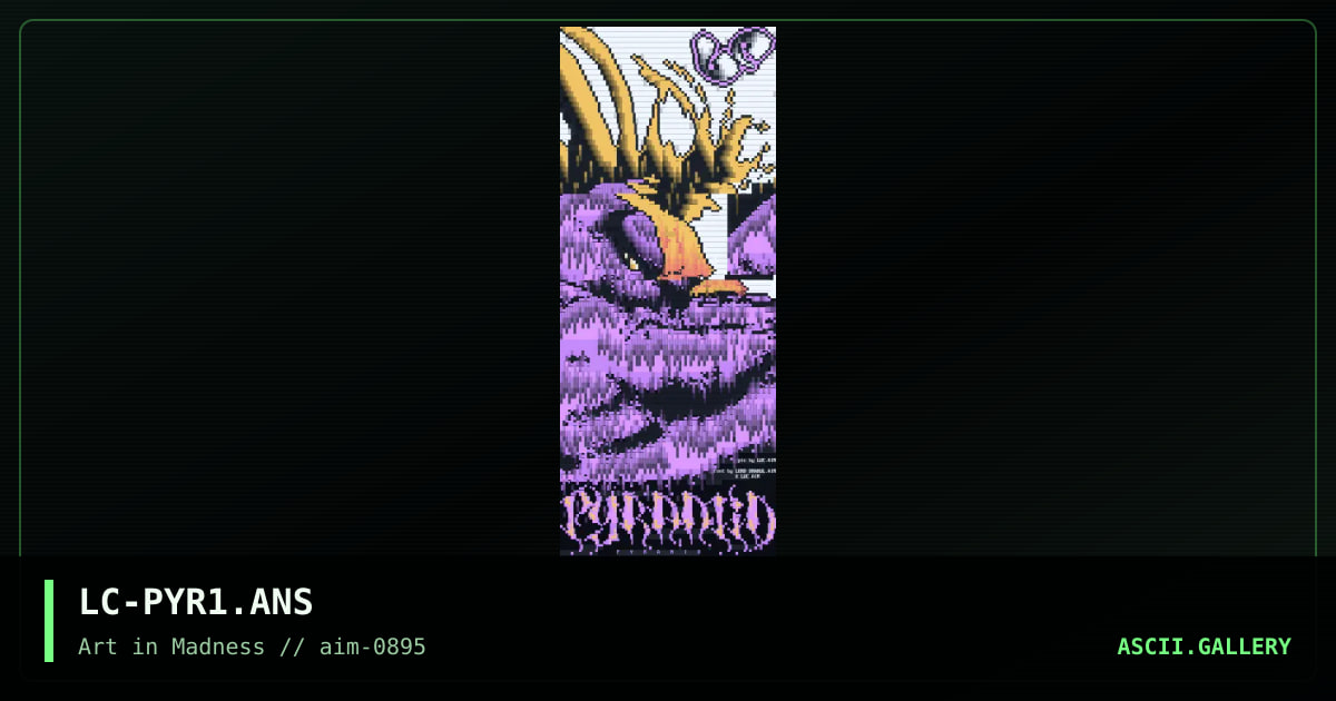 Pyramid Ansi, by luc, 1995