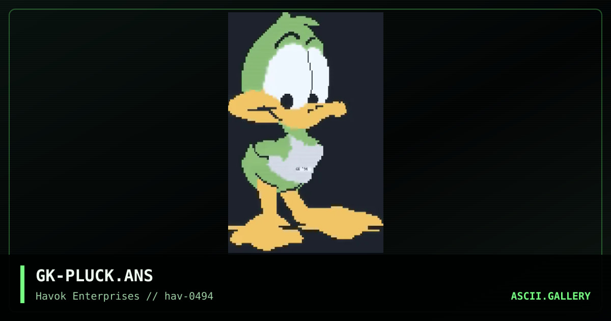 GK-PLUCK.ANS, by untagged, 1994