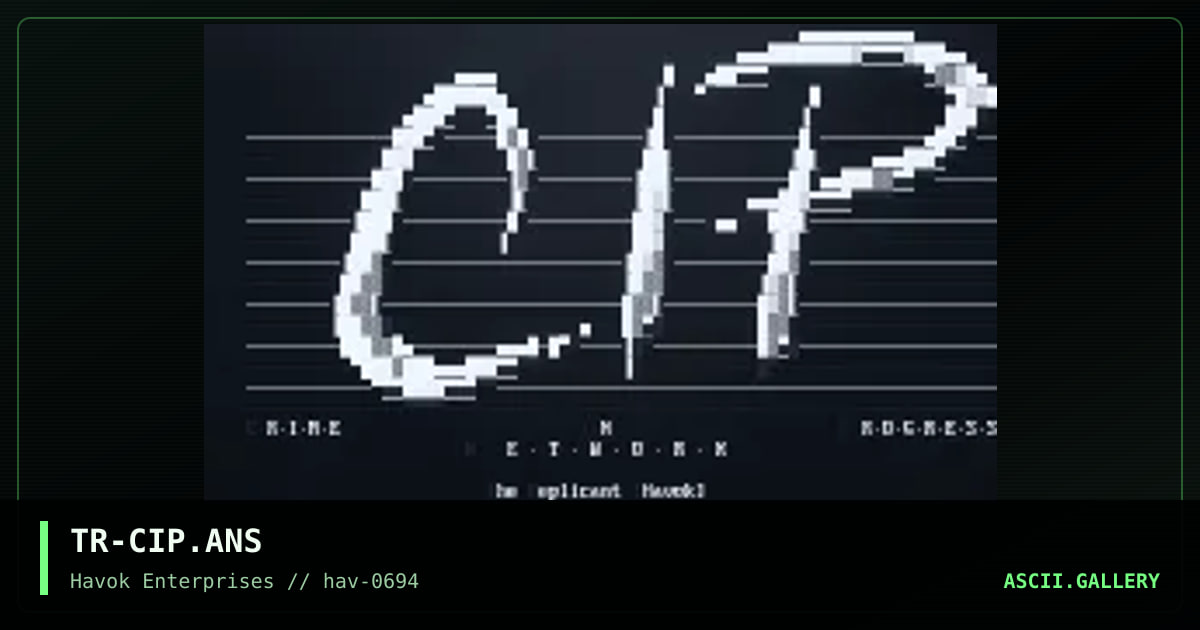 TR-CIP.ANS, by the replicant, 1994