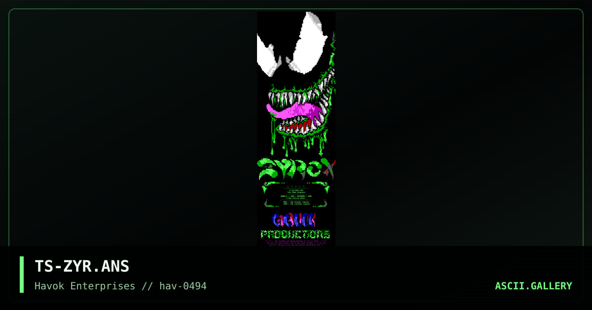 TS-ZYR.ANS, by the stalker, 1994