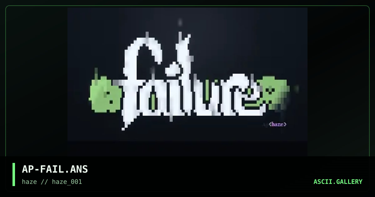 failure, by apocalypse, 1995