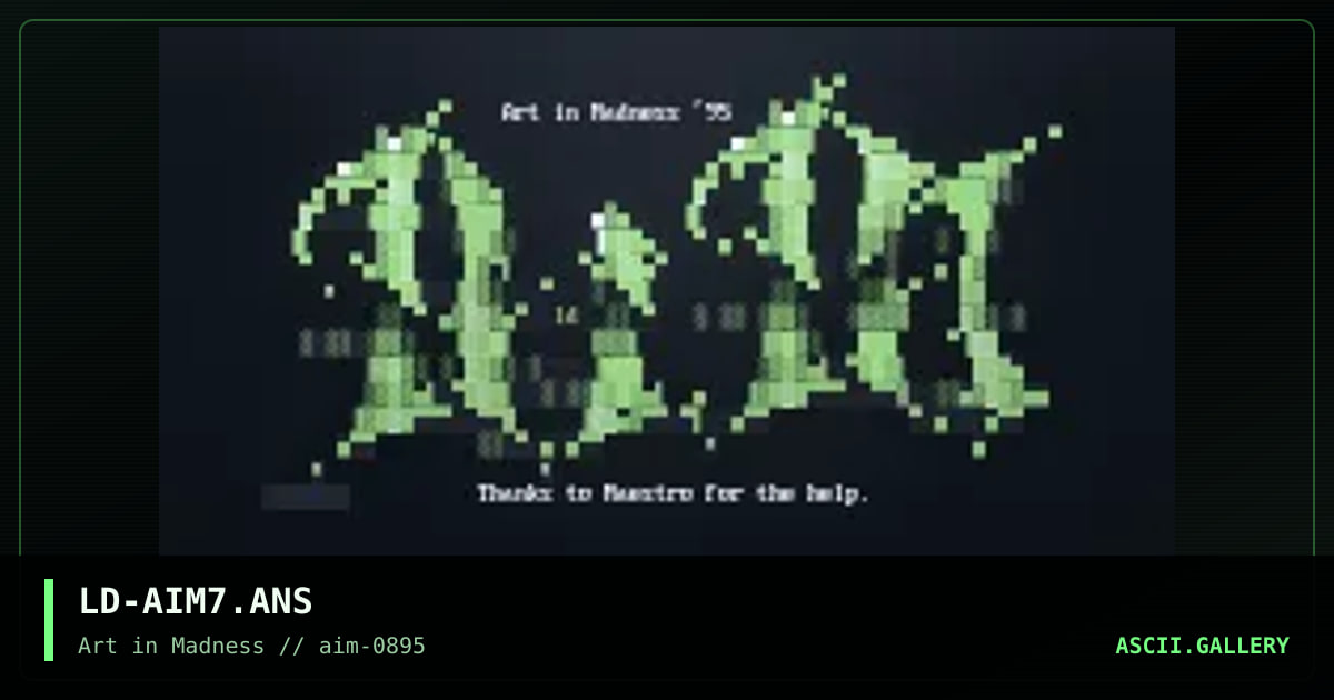 Aim Logo #7, by lord drakul, 1995