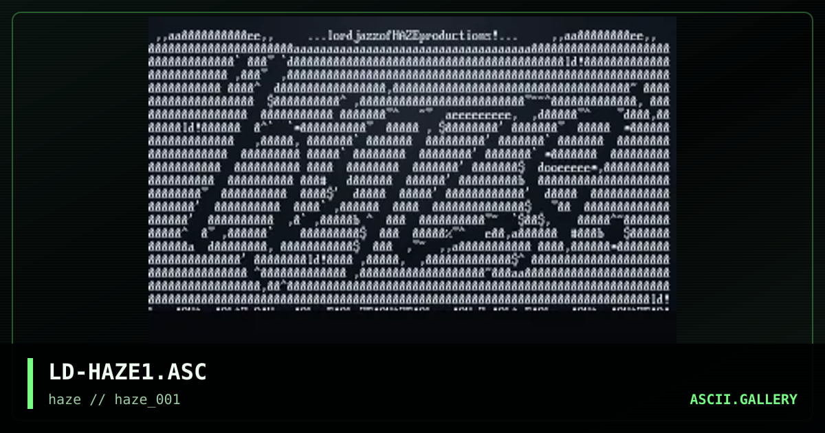 haze promo, by lord jazz, 1995