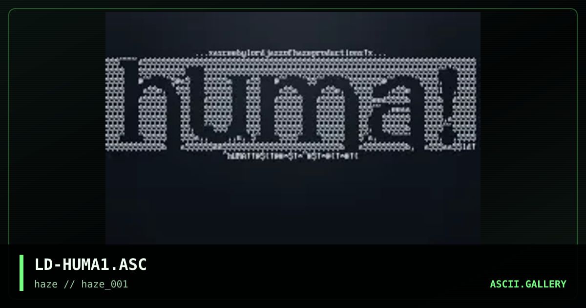 hUma!, by lord jazz, 1995