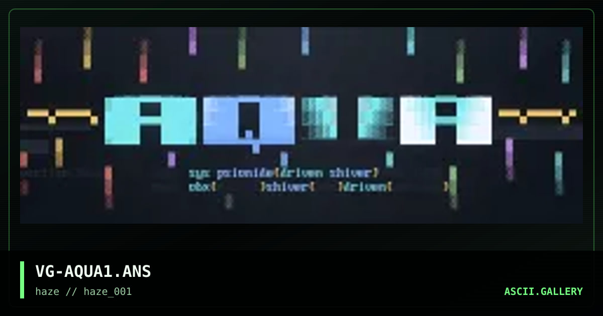 aqua, by vertigo, 1995