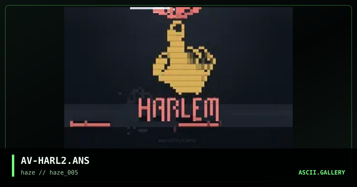 Harlem bbs, by aventari, 1995