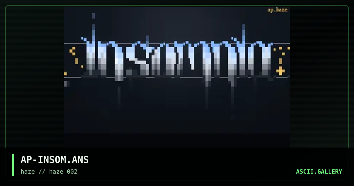 insomnia, by apocalypse, 1995