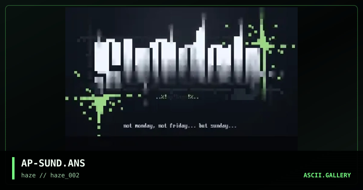 sunday, by apocalypse, 1995