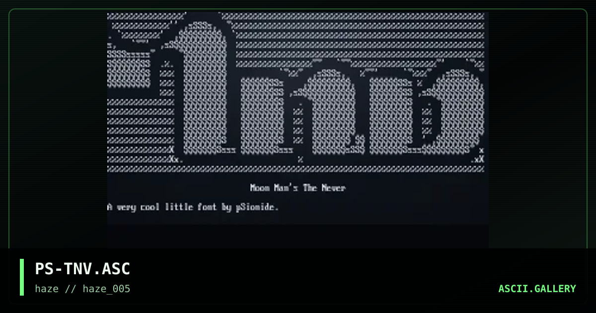 the never, by psionide, 1995
