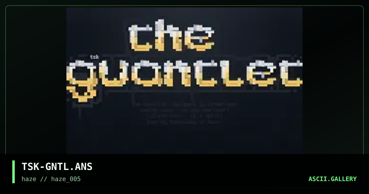 the guantlet, by the silent killer, 1995
