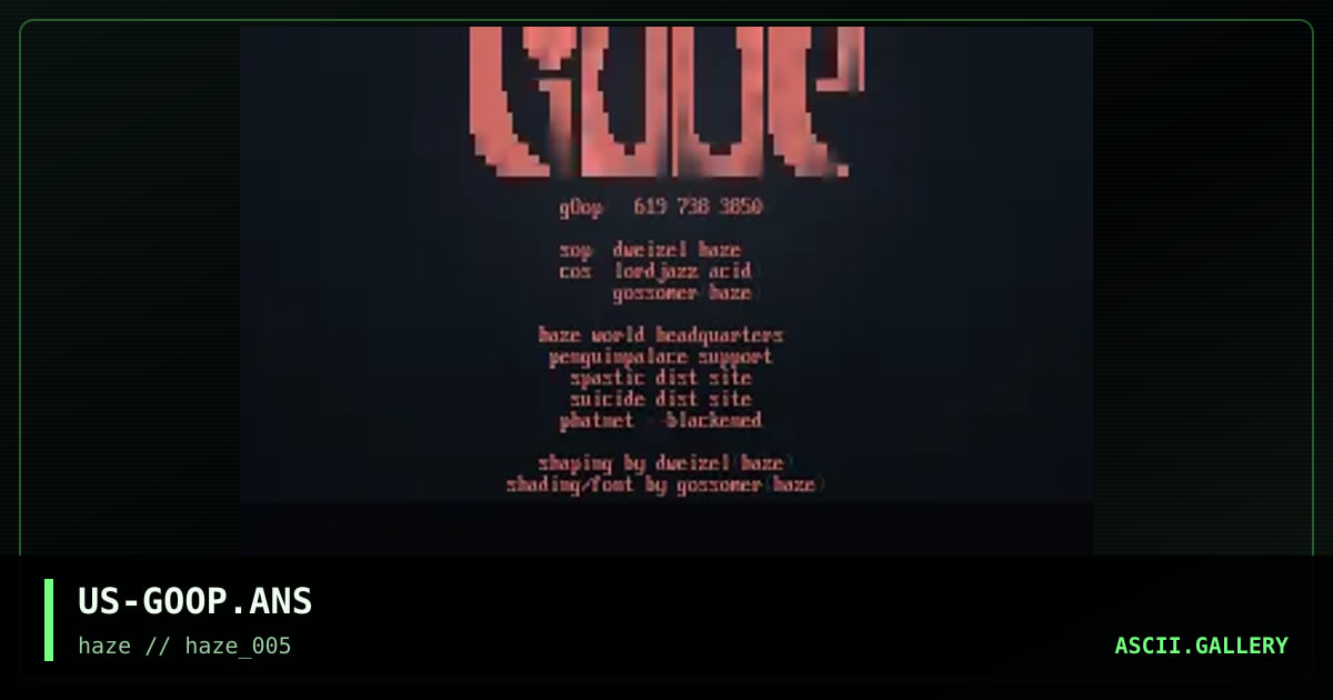 gOop!, by dweizel, gossomer, 1995